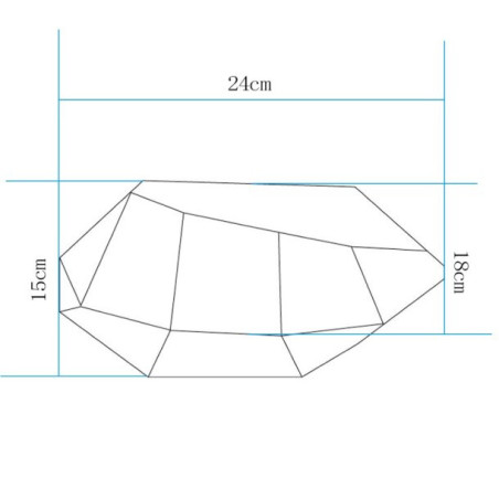 Lampa ogrodowa kamień DIAMOND S LED RGBW 16 kolorów 27 cm ES-ST013 Step into Design