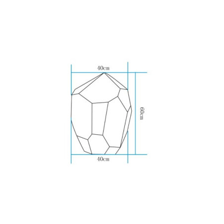 Lampa ogrodowa kamień DIAMOND XL LED RGBW 16 kolorów 60 cm ES-ST016 Step into Design