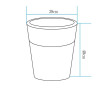 Lampa ogrodowa donica FLOWER POT M LED RGBW 16 kolorów 40 cm ES-FL022 Step into Design