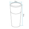 Lampa ogrodowa donica FLOWER POT L LED RGBW 16 kolorów 90 cm ES-FL023 Step into Design