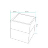 Lampa ogrodowa donica FLOWER CUBE LED RGBW 16 kolorów 40 cm ES-FL008 Step into Design