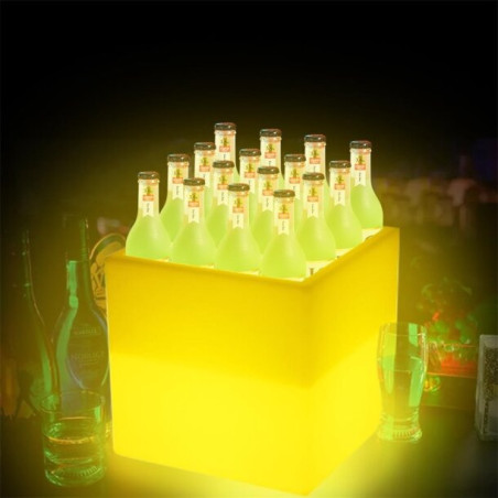 Lampa ogrodowa donica FLOWER CUBE LED RGBW 16 kolorów 40 cm ES-FL008 Step into Design