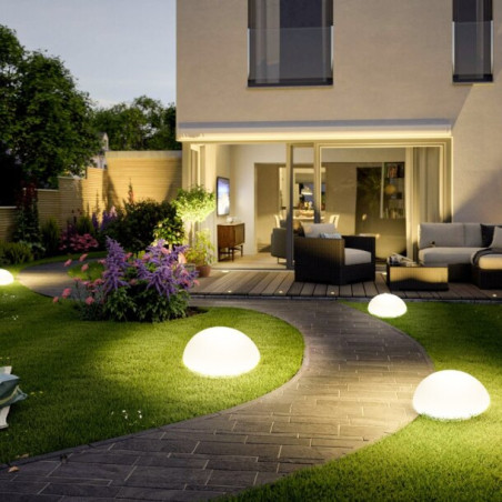 Lampa ogrodowa półkula ATMOSPHERE M LED RGBW 16 kolorów 35 cm ES-B3517 Step into Design