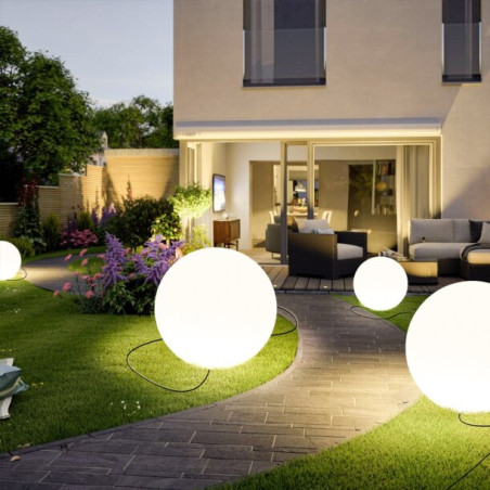 Lampa ogrodowa kula BALL L biała 60 cm ES-B060 Step into Design