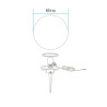 Lampa ogrodowa kula BALL L biała 60 cm ES-B060 Step into Design