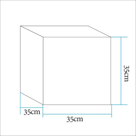 Lampa ogrodowa kostka CUBIC LED M RGBW 16 kolorów 35 cm ES-C3535 Step into Design