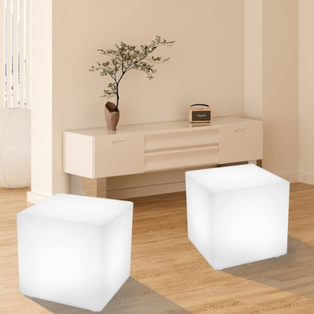 Lampa ogrodowa kostka CUBIC L LED RGBW 16 kolorów 43 cm ES-C4343 Step into Design