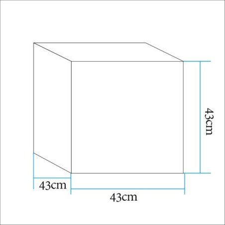 Lampa ogrodowa kostka CUBIC L LED RGBW 16 kolorów 43 cm ES-C4343 Step into Design