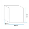 Lampa ogrodowa kostka CUBIC L LED RGBW 16 kolorów 43 cm ES-C4343 Step into Design