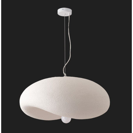 Lampa wisząca STONE FLAT biała 40 cm DN429-400 Step into Design