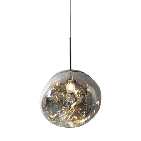 Lampa wisząca GLAM L srebrna 38 cm MP-1239-380 chrome Step into Design