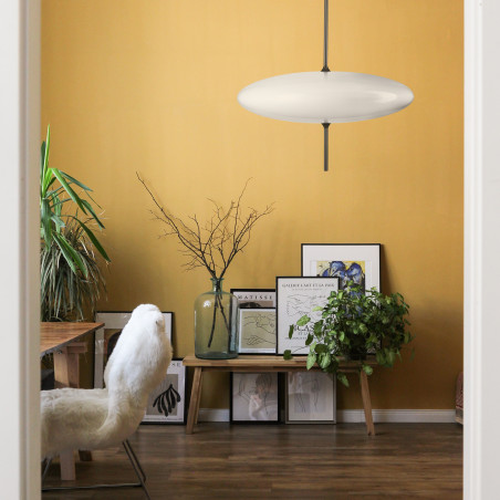 Lampa wisząca PIATTO- nowoczesna biało-czarna 50 cm ST-9222P WB Step into Design