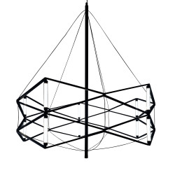 Lampa wisząca SPACE LED czarna 60 cm ST-9858 P/S black Step into Design