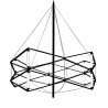 Lampa wisząca SPACE LED czarna 60 cm ST-9858 P/S black Step into Design