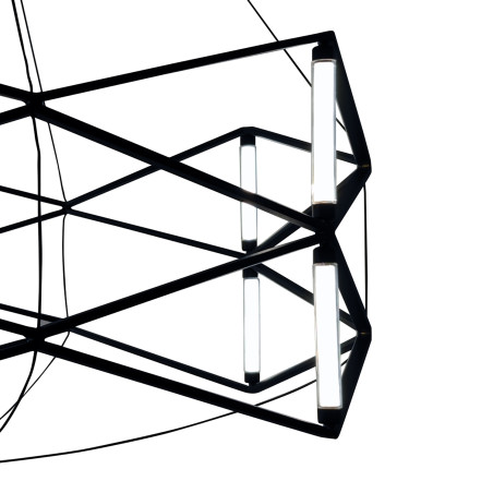Lampa wisząca SPACE LED czarna 60 cm ST-9858 P/S black Step into Design