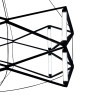 Lampa wisząca SPACE LED czarna 60 cm ST-9858 P/S black Step into Design