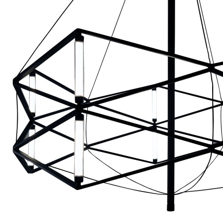 Lampa wisząca SPACE LED czarna 60 cm ST-9858 P/S black Step into Design