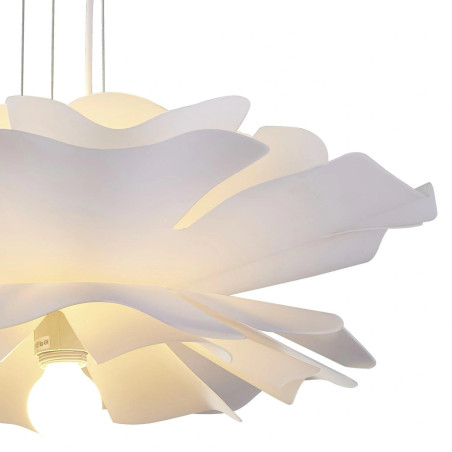 Lampa wisząca PEONY biała 50 cm - nowoczesna lampa sufitowa do salonu ST-8879P white Step into Design
