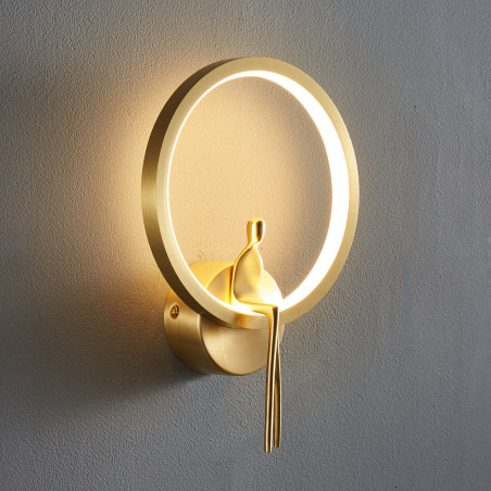 Lampa ścienna LED AMICI RING LED złota 27 cm ST-B3607 gold Step into Design