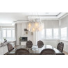 Lampa wisząca PIUMA mosiądz biała 80 cm ST-6289-8 Step into Design