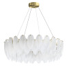 Lampa wisząca PIUMA mosiądz biała 80 cm ST-6289-8 Step into Design