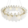 Lampa wisząca PIUMA mosiądz biała 80 cm ST-6289-8 Step into Design