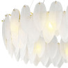Lampa wisząca PIUMA mosiądz biała 80 cm ST-6289-8 Step into Design