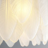 Lampa wisząca PIUMA mosiądz biała 80 cm ST-6289-8 Step into Design
