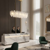 Lampa wisząca PIUMA LONG 100 cm – biała, oprawa sufitowa ST-6289-10C Step into Design