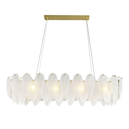 Lampa wisząca PIUMA LONG 100 cm – biała, oprawa sufitowa ST-6289-10C Step into Design