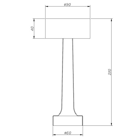 Lampa stołowa TAVOLO A LED dotykowa złota 21 cm ST-8127T/A GOLD Step into Design