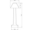 Lampa stołowa TAVOLO B LED dotykowa miedziana 22 cm ST-8127T/B COPPER Step into Design