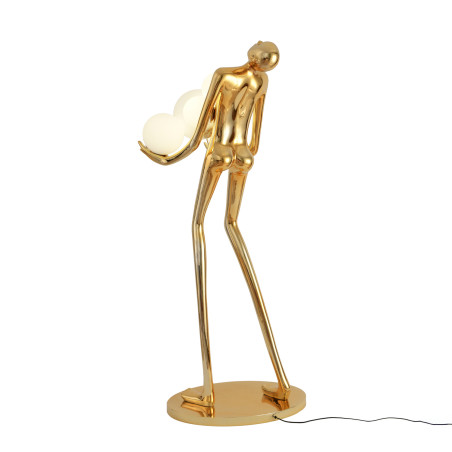 Lampa podłogowa WOMAN GOLD złoty połysk 180 cm F9312 gold Step into Design
