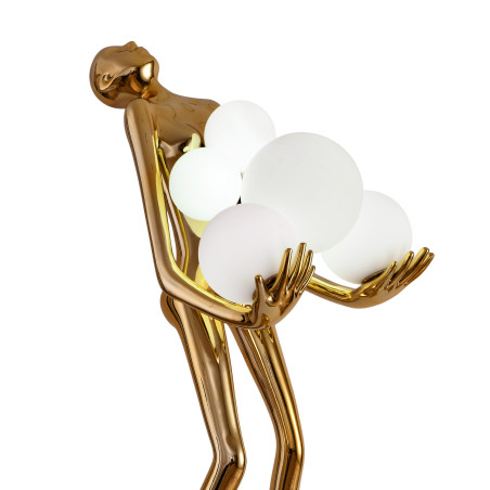 Lampa podłogowa WOMAN GOLD złoty połysk 180 cm F9312 gold Step into Design