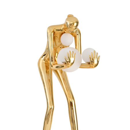 Lampa podłogowa WOMAN-2 GOLD złoty połysk 190 cm DN433-F gold Step into Design
