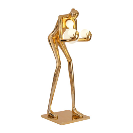 Lampa podłogowa WOMAN-2 GOLD złoty połysk 190 cm DN433-F gold Step into Design