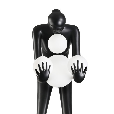 Lampa podłogowa WOMAN-2 BLACK czarna 190 cm DN433-F black Step into Design