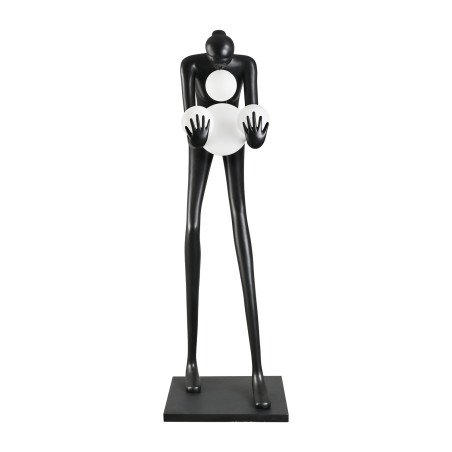 Lampa podłogowa WOMAN-2 BLACK czarna 190 cm DN433-F black Step into Design