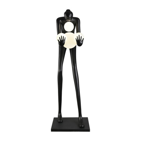 Lampa podłogowa WOMAN-2 BLACK czarna 190 cm DN433-F black Step into Design