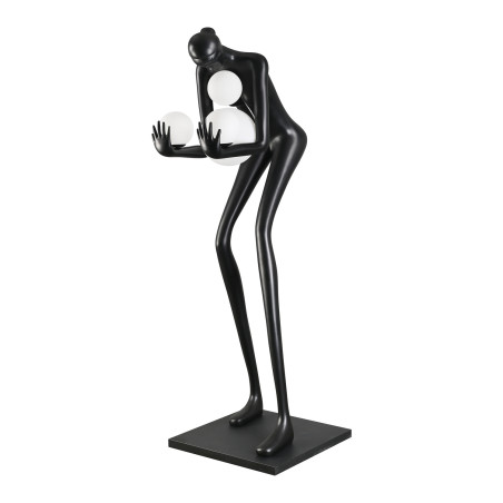 Lampa podłogowa WOMAN-2 BLACK czarna 190 cm DN433-F black Step into Design
