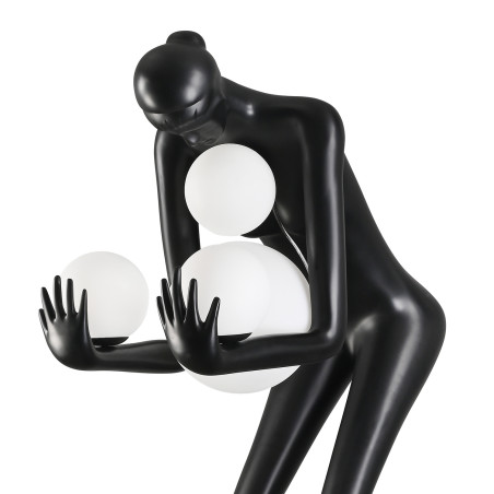 Lampa podłogowa WOMAN-2 BLACK czarna 190 cm DN433-F black Step into Design