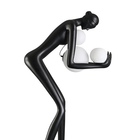 Lampa podłogowa WOMAN-2 BLACK czarna 190 cm DN433-F black Step into Design