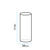 Lampa ogrodowa kolumna TUBE LED RGBW 16 kolorów 96 cm ES-DC031 Step into Design