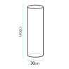 Lampa ogrodowa kolumna TUBE LED RGBW 16 kolorów 115 cm ES-DC033 Step into Design