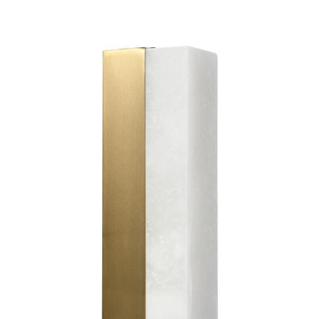 Lampa ścienna BLOCK biały marmur i mosiądz 40 cm ST-3390 Step into Design