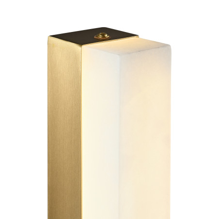 Lampa ścienna BLOCK biały marmur i mosiądz 40 cm ST-3390 Step into Design