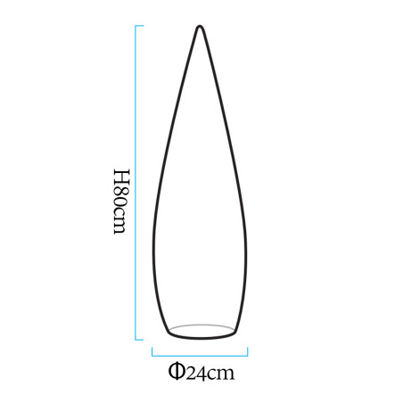 Lampa ogrodowa stojąca duszek GHOST LED RGBW 16 kolorów 80 cm ES-DC001 Step into Design