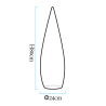 Lampa ogrodowa stojąca duszek GHOST LED RGBW 16 kolorów 80 cm ES-DC001 Step into Design