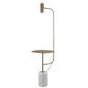Lampa podłogowa ze stolikiem VINCENT złota 146 cm ST-7027F gold Step into Design