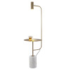 Lampa podłogowa ze stolikiem VINCENT złota 146 cm ST-7027F gold Step into Design